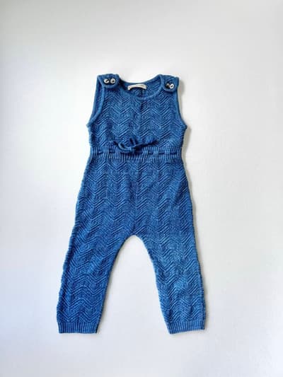 【KIDS】MISHA PUFF ペルー製ハンドニット　オールインワン　18-24mo. 画像1