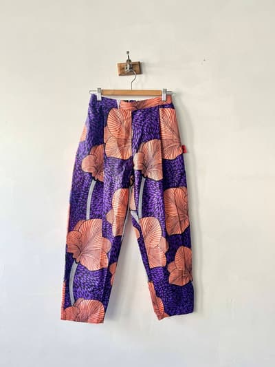 【美品】MANANI　アフリカンプリント柄パンツ　フリーサイズ 画像1