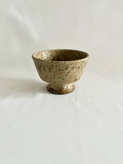 【美品】　叶谷真一郎　足付鉢 画像1