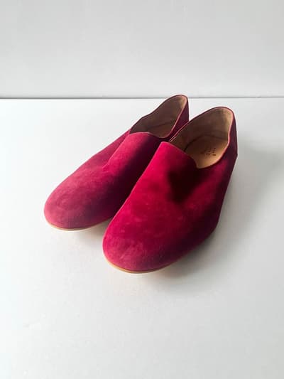  que shoes plain 赤　LL 画像1