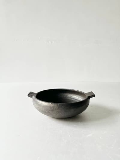 【美品】清岡幸道　グラボウル　黒釉　2 画像1