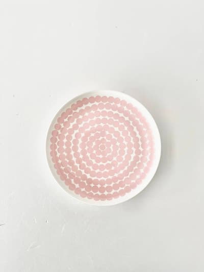 【未使用】marimekko　Siirtolapuutarha 　20cm　ピンクプレート 画像1