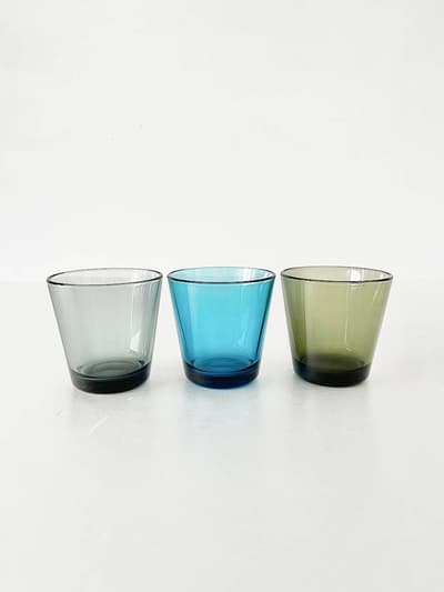 【北欧】iittala　Kartio　タンブラー　3点セット　ターコイズ　フォレスト　グレー 画像1