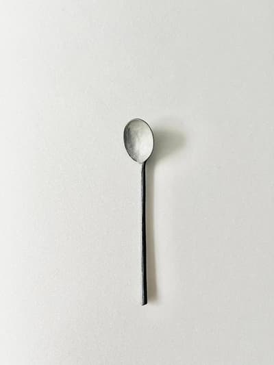菅原博之　スプーンS　 白漆　13.5cm  画像1