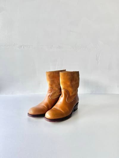 A.P.C　切り替えブーツ　35　レザー　スウェード 画像1