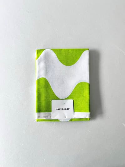 【未使用】　marimekko　lokki　ティータオル　コットン・リネン　2枚組 画像1