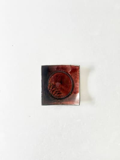 【美品】小石原　焼圭秀窯　角豆皿 画像1