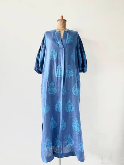 【美品】SOULEIADO　リネンワンピース　サイズ36  画像1