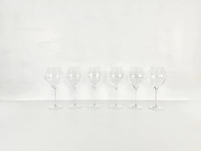 【美品】木村硝子　ツル 28ozブルゴーニュ　6脚セット　 画像1