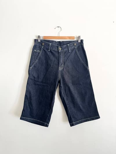 DEEP BLUE　デニムハーフパンツ　サイズL 画像1