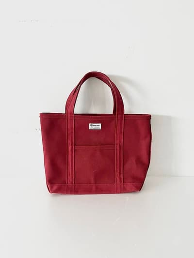 【美品】ORCIVAL 　キャンバストートバッグ 中　ワインレッド　 画像1