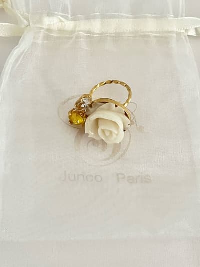 JUNCO PARIS　リング　10号　白花 画像1