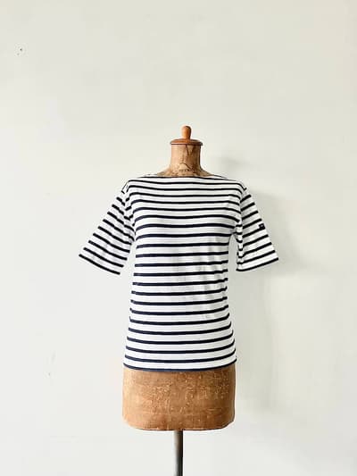 SAINT JAMES　ボーダーカットソー　半袖　サイズXS　フランス製 画像1