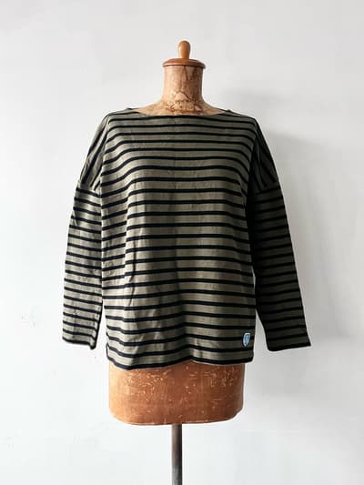 【美品】ORCIVAL　ボーダーカットソー　サイズF 画像1
