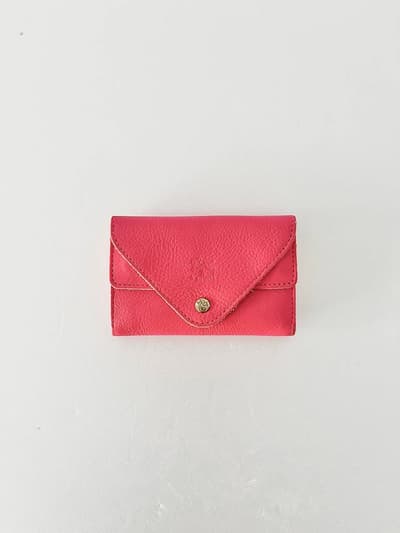 【美品】ILBISONTE　カードケース　ピンク　コンパクトサイズ　 画像1