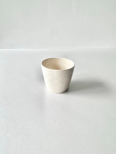 【美品】大井寛史　蛍手 湯呑み 画像1