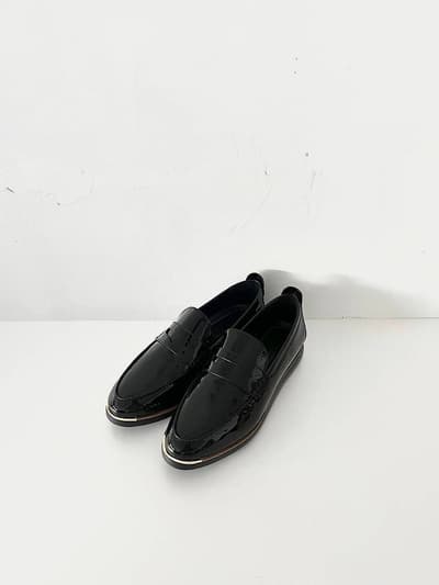 【未使用】COLE HAAN　GA TOLLY PENNY LFR　エナメルローファー　24cm 画像1