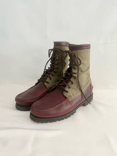 Timberland　レザー×キャンバス　ブーツ　7w 画像1