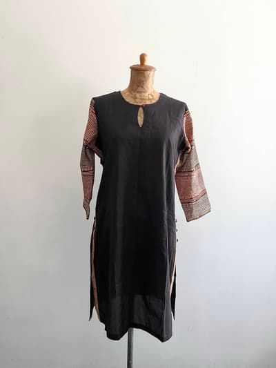 fabindia　切替エスニックワンピース　サイズS 画像1