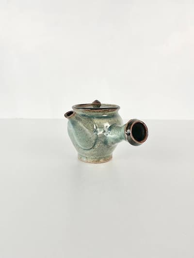 【美品】森山窯　呉須釉急須 画像1