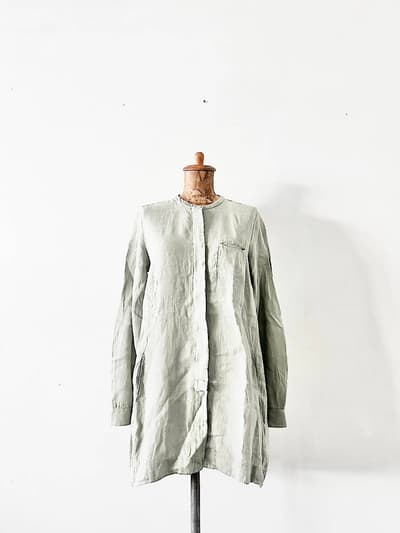 【美品】TRANSIT PAR-SUCH　リネンロングシャツ　イタリア製　サイズ2　 画像1