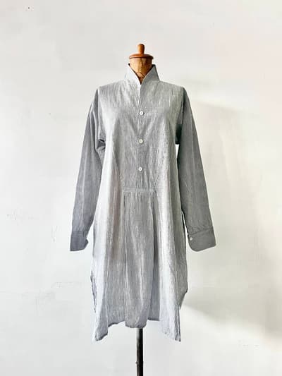 【美品】Veritecoeur　後ろベンツチュニックワンピース　VC-953　ストライプ 画像1
