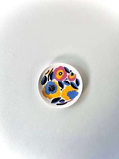 【未使用】marimekko　ROSARIUM　プレート　ロサリウム　ピンク 画像1