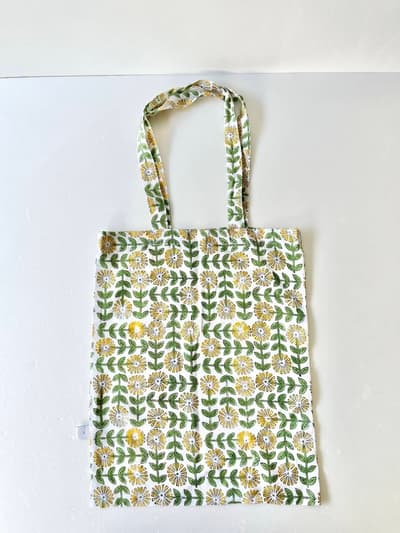 KAPUWA HOME　トートバッグ　ブロックプリント　花柄 画像1