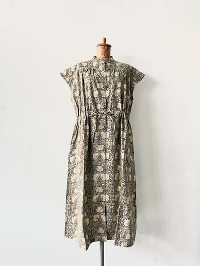 【美品】sosotto　BEST OF MORRIS ウエストドロストフレンチワンピース　23SS 画像1