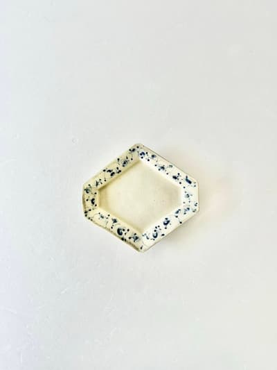【美品】石井桃子　花唐草　ひし形皿 画像1