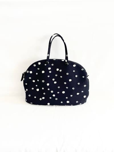 【美品】mina perhonen　tama yuki　bell bag ネイビー 画像1
