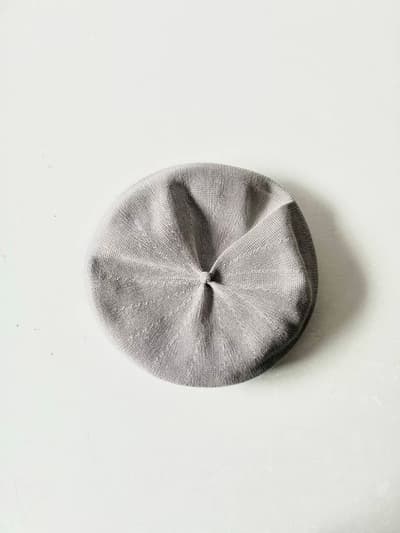 【美品】mature.ha.　レーヨン混ベレー　グレー　 画像1