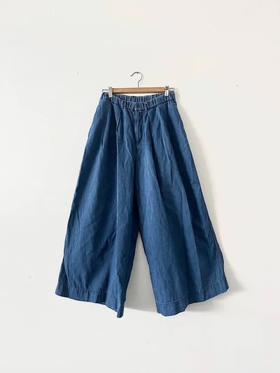 45R　コットンリネンワイドキュロット　サイズ2 画像1