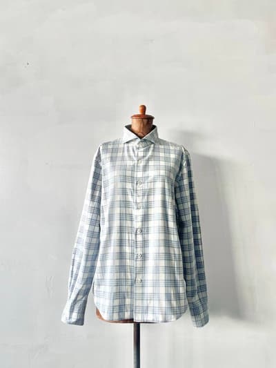 ESTNATION　grandi&rubinelli  チェック柄シャツ　綿1　XL 画像1