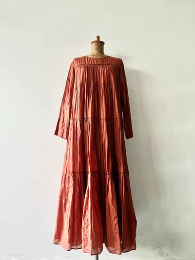 ne Quittez pas　ギャザーワンピース　ハシゴレース 画像1