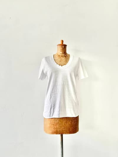 【美品】INSCRIRE　カットソー　Tシャツ　白 画像1