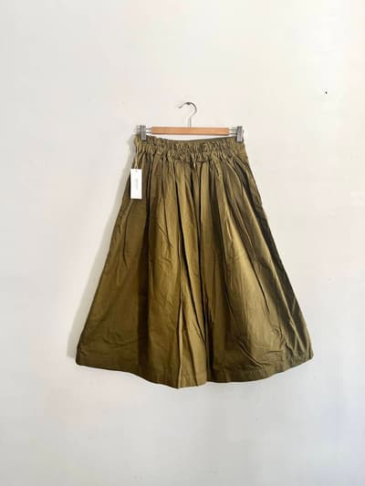 【美品】HARVESTY　CULOTTES　キュロット　モスグリーン　A21501 画像1