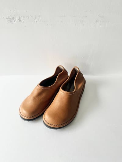 【未使用】ramble comfort　レザースリッポン　ブラウン　 23cm 画像1