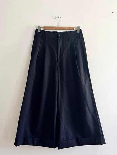 COMME des GARCONS　ストライプウールワイドパンツ　サイズXS 画像1