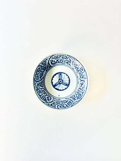 【骨董】古伊万里　なます皿　蛸唐草文染付　4 画像1