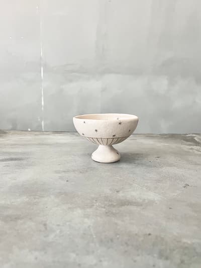 【美品】吉田千穂　穂屋工房　高台小鉢 画像1
