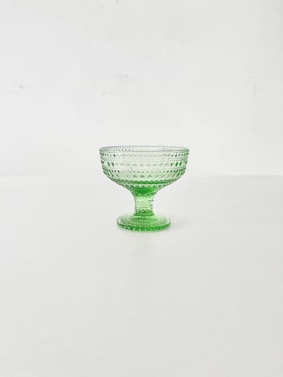 【美品】北欧　iittala 　カステヘルミ　スタンドボウル　アップルグリーン 画像1