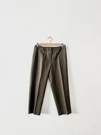 Paul Smith women　ウールパンツ　カーキ　サイズ40 画像1