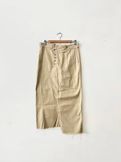 NOWOS　リメイクスカート　ベージュ 画像1