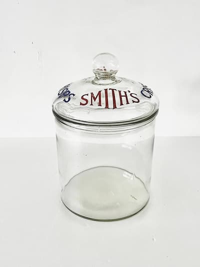 【英ヴィンテージ】　SMITH'S CRISPS　ガラスジャー　ポテトチップス 画像1