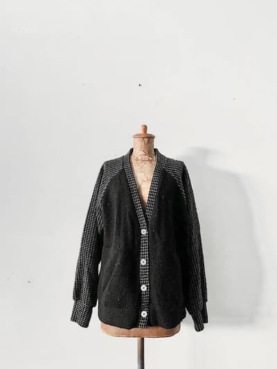 【美品】KELEN 　MIX KNIT DESIGN CARDIGAN 　SKALA　サイズS 画像1