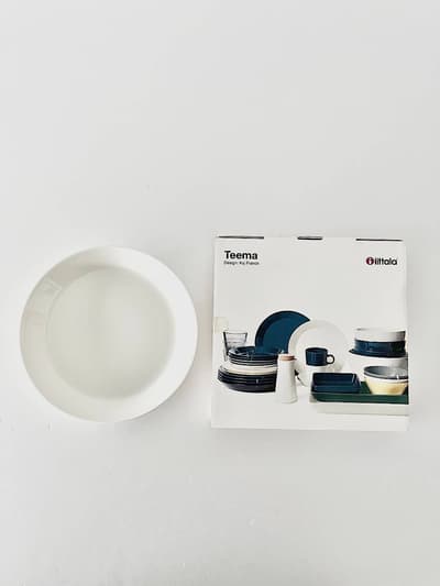 【美品】iittala　Teema　19cmプレート　white　廃盤 画像1