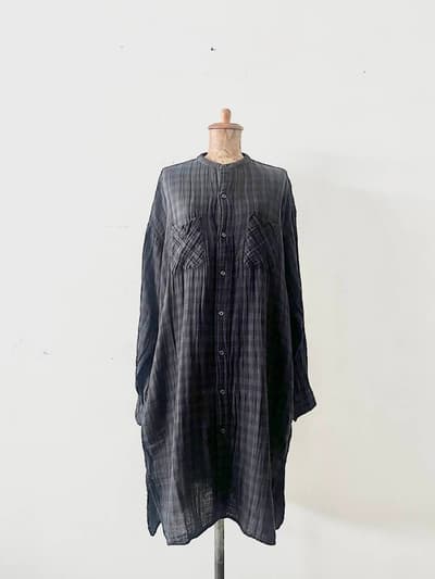 【未使用】2023年　ARMEN　 ダブルガーゼロングシャツ　サイズ３ 画像1