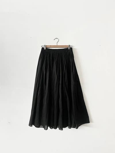 BROOCH　黒　コットンギャザースカート　FREE 画像1