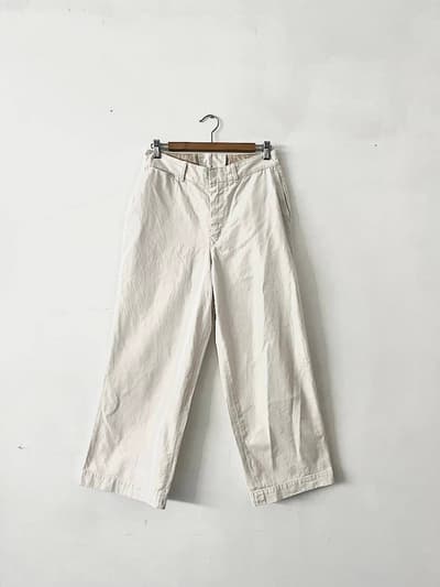 45R　おこめチノのシャルロットパンツ　ホワイト　サイズ３ 画像1